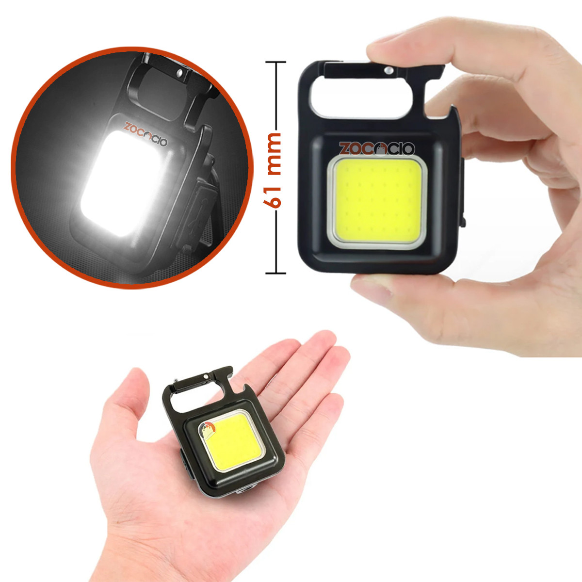 Miniatura 2 de Mini Linterna Led Potente Bolsillo USB